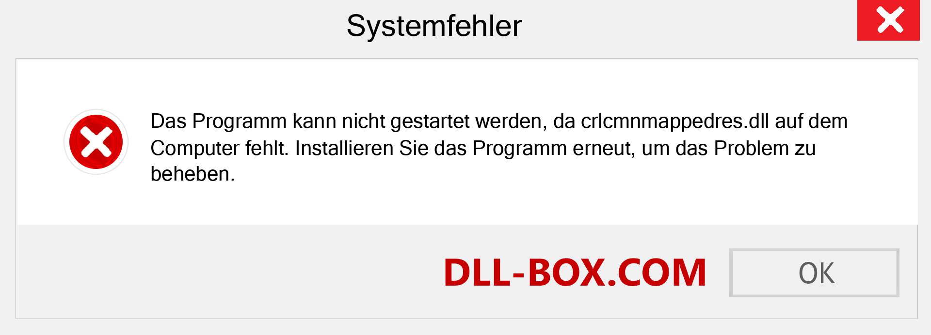 crlcmnmappedres.dll-Datei fehlt?. Download für Windows 7, 8, 10 - Fix crlcmnmappedres dll Missing Error unter Windows, Fotos, Bildern